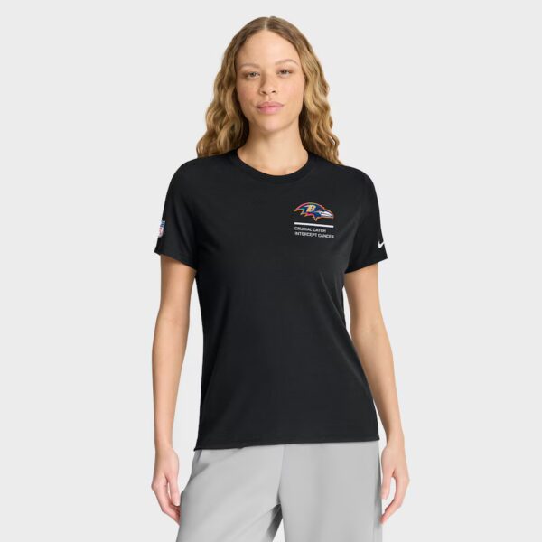Baltimore Ravens Ladies 2025 Crucial Catch S/S T- Shirt